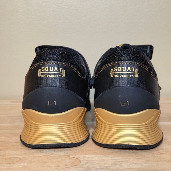 TYR L-1 Lifter Limited Edition Squat University Lifting Shoes Black Gold 10 - Picture 5 of 7